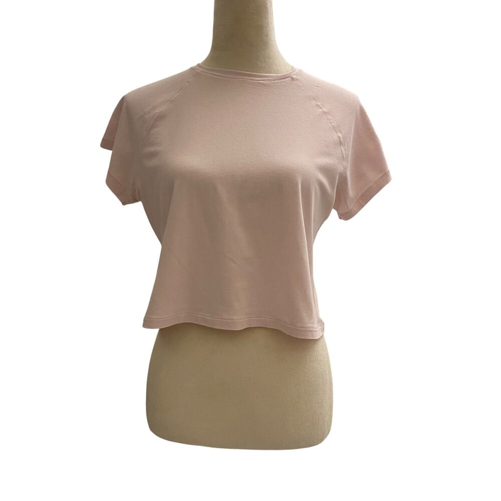 SKIMS RELAXED TEES SHRUNKEN T-SHIRT - Size X-Large Light Pink Short Sleeve